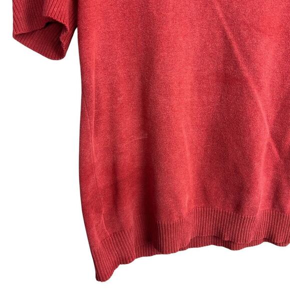 Eddie Bauer 100% Cotton V Neck Sweater Size L - Picture 6 of 7